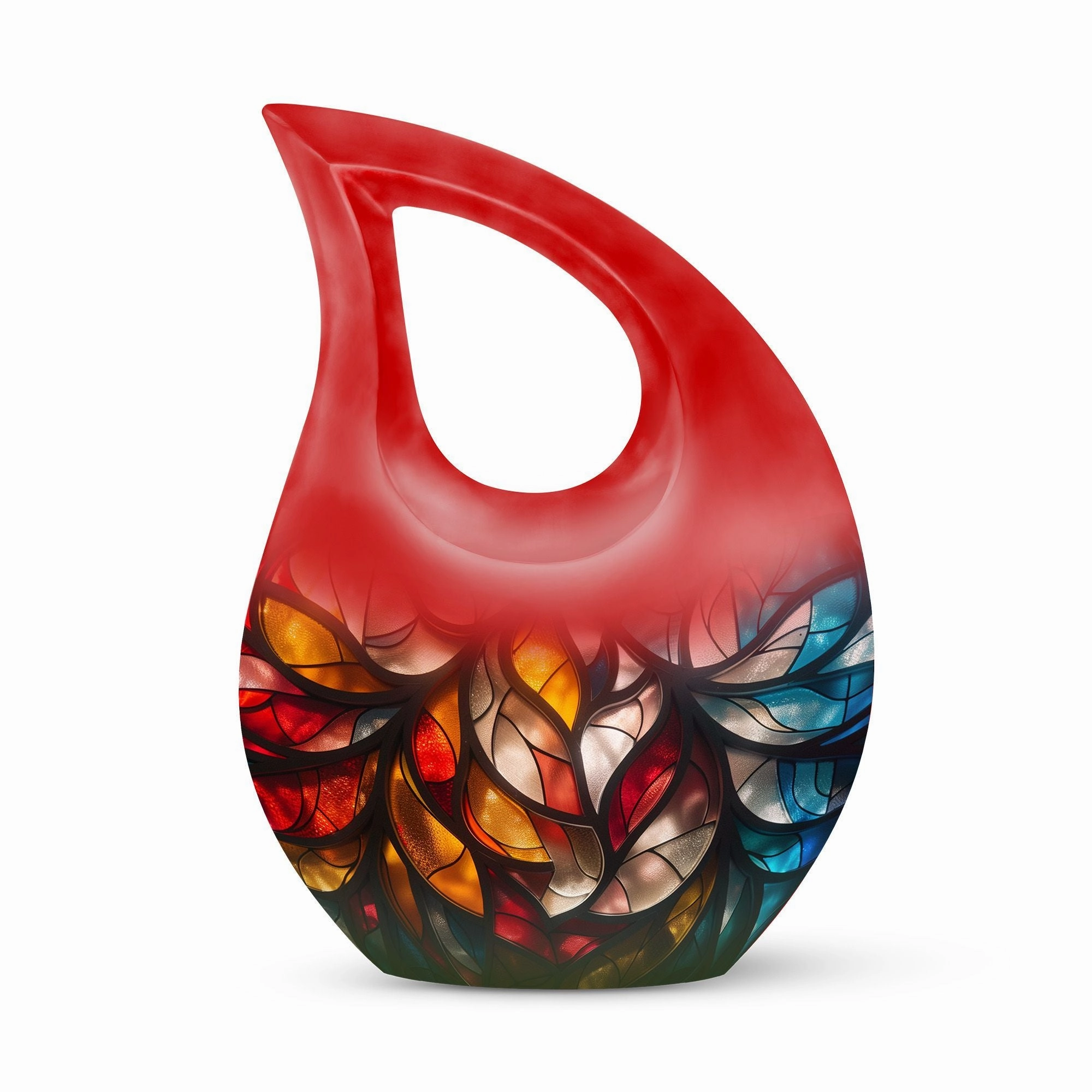 Kaleidoscopic Rhapsody Memorial Urn - Unique Small Keepsake