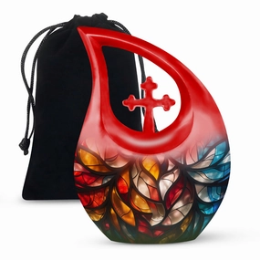 Kaleidoscopic Rhapsody Memorial Urn - Unique Small Keepsake