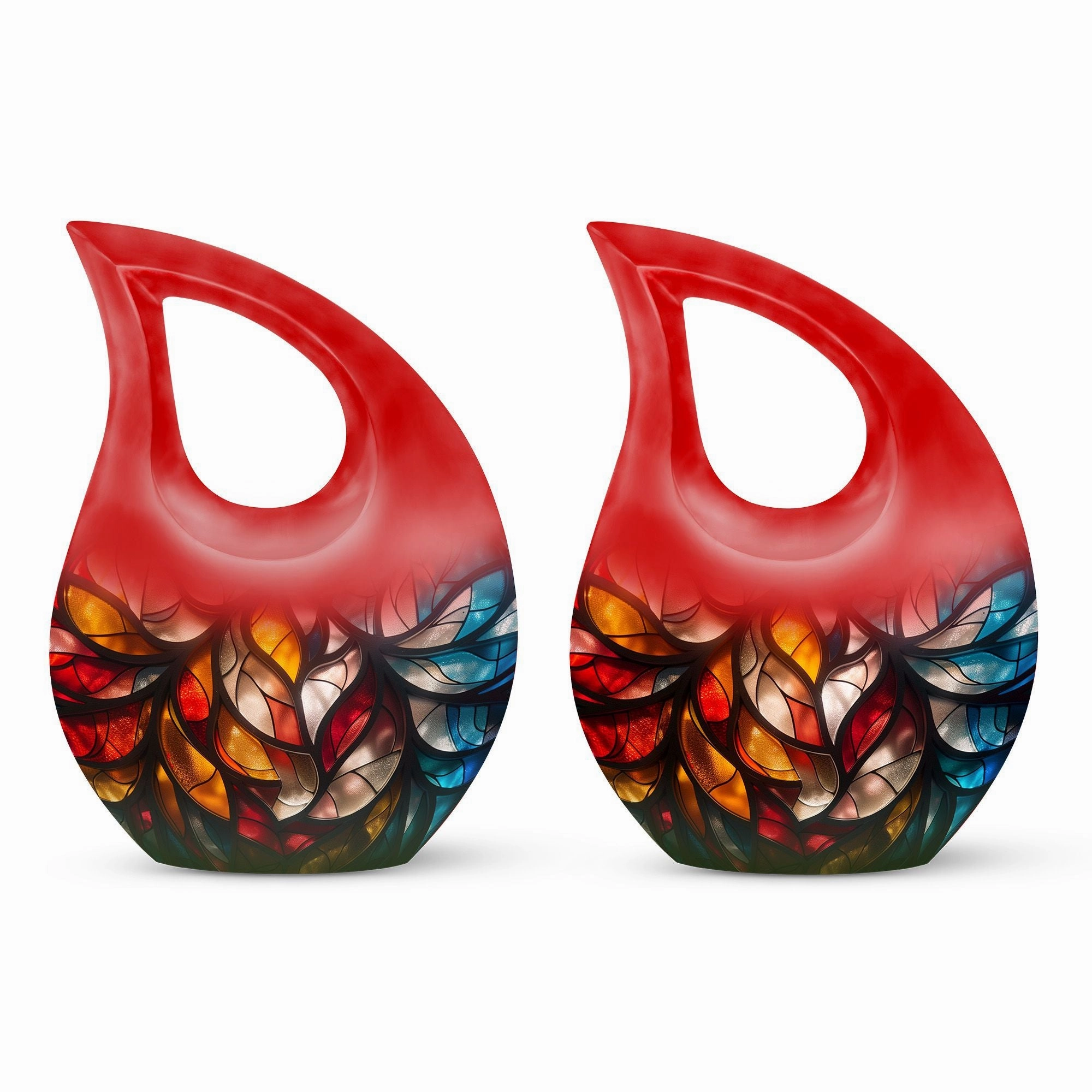Kaleidoscopic Rhapsody Memorial Urn - Unique Small Keepsake