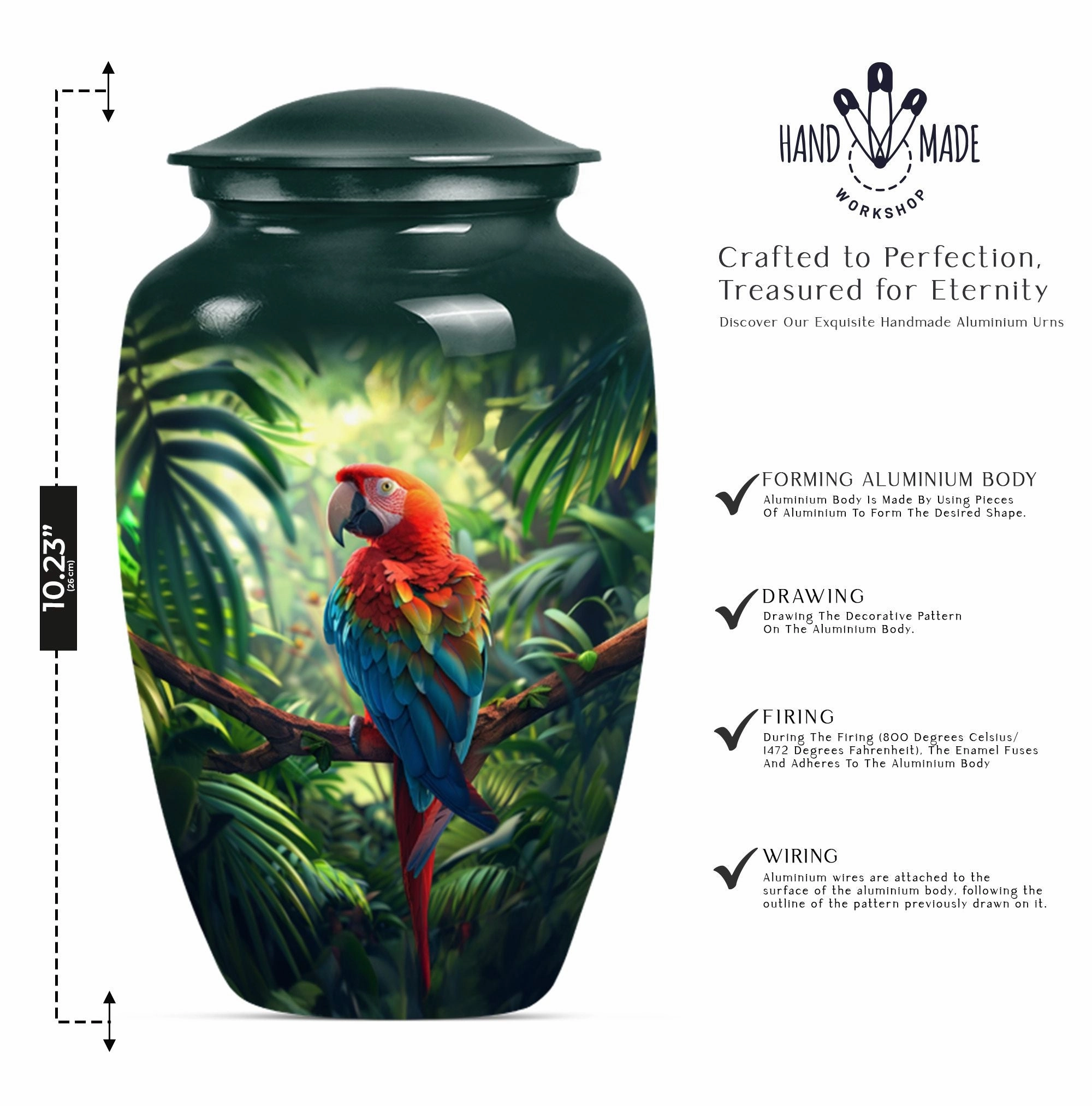 Macaw Parrot Urn: A Memorial Safehaven for Beloved Ashes