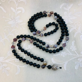 Megh Black Onyx Mala look