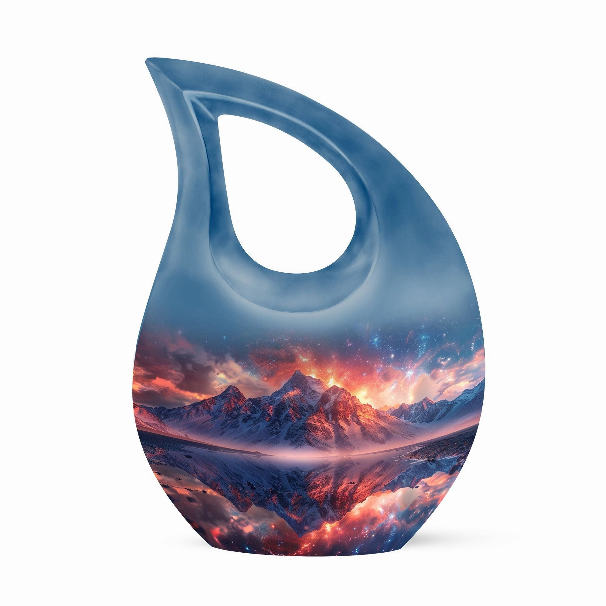 Mountains Echo- A Scenic Memorial urn in Aluminium