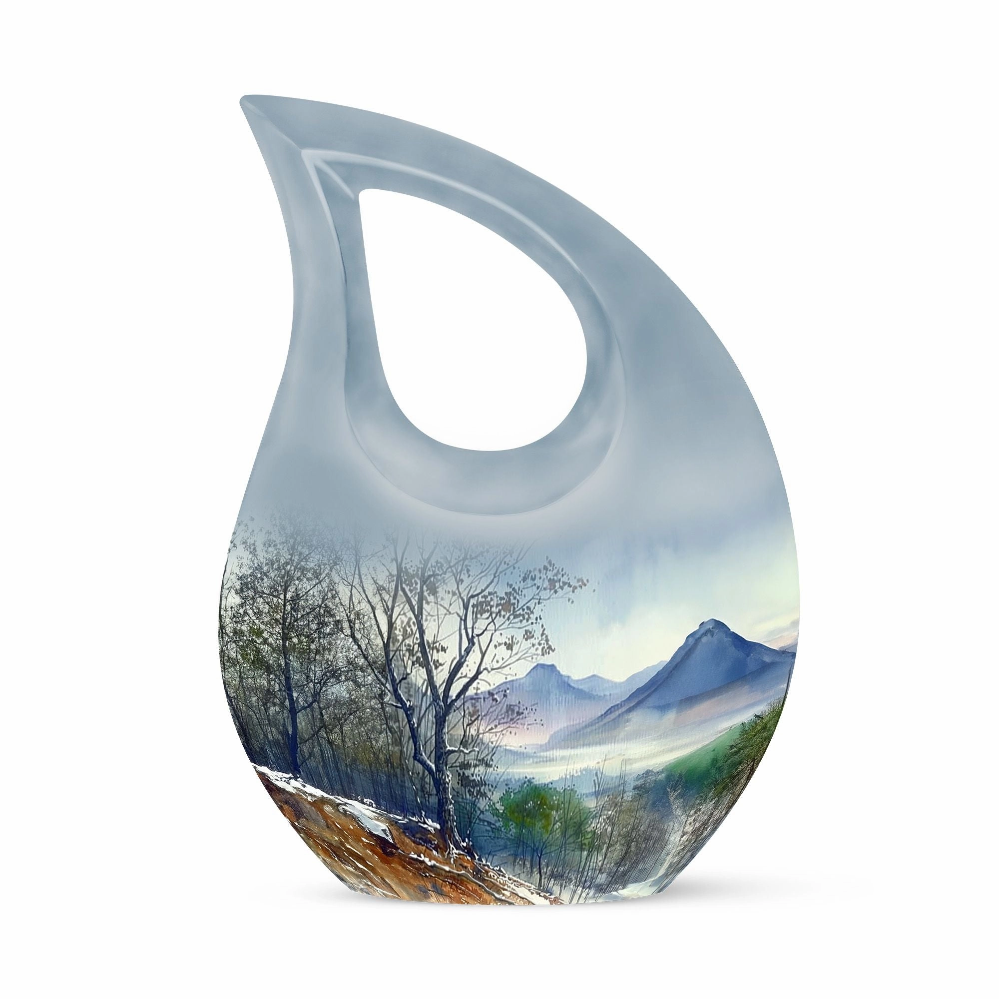 Mountains Urn: Unique Large Cremation Urn for Human Remains