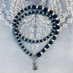 Nisha Tiger's Eye Om Necklace