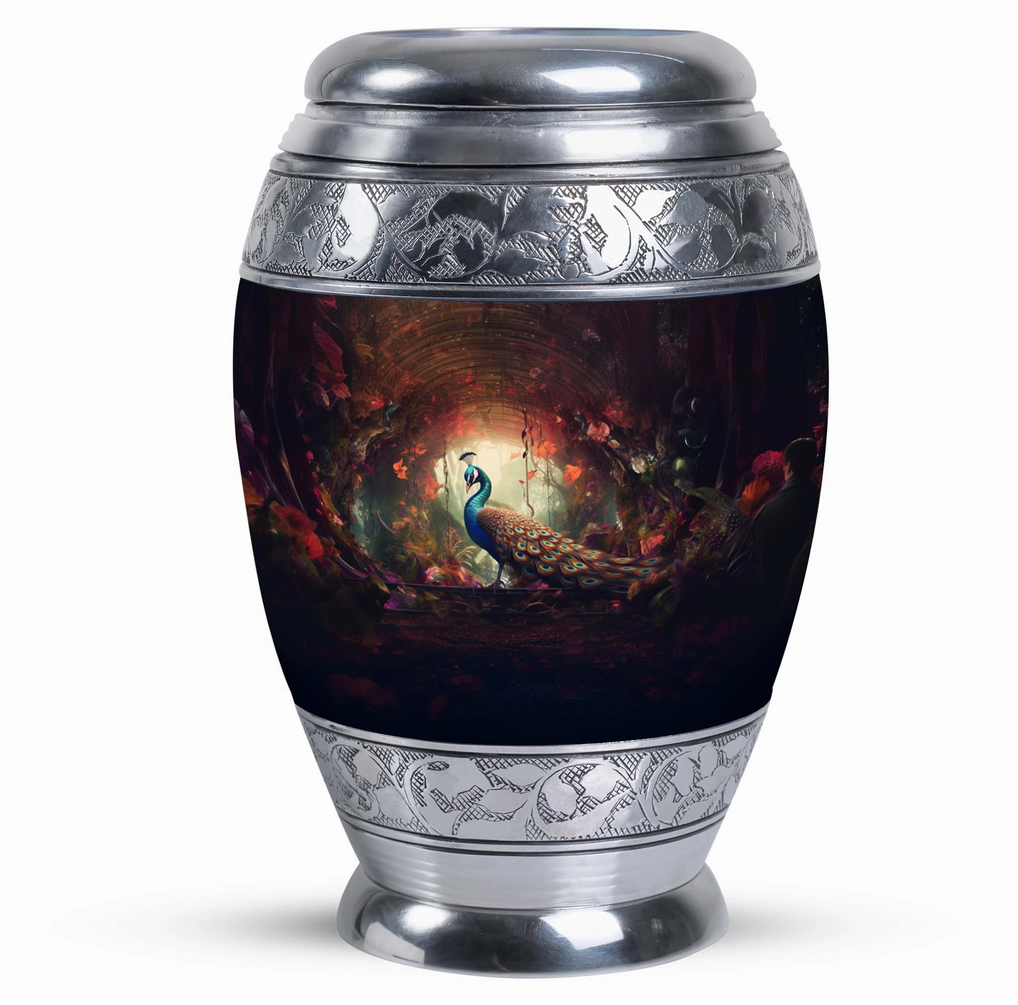 Peacock Memorial Keepsake  - Distinctly Humane Enduring Tribute