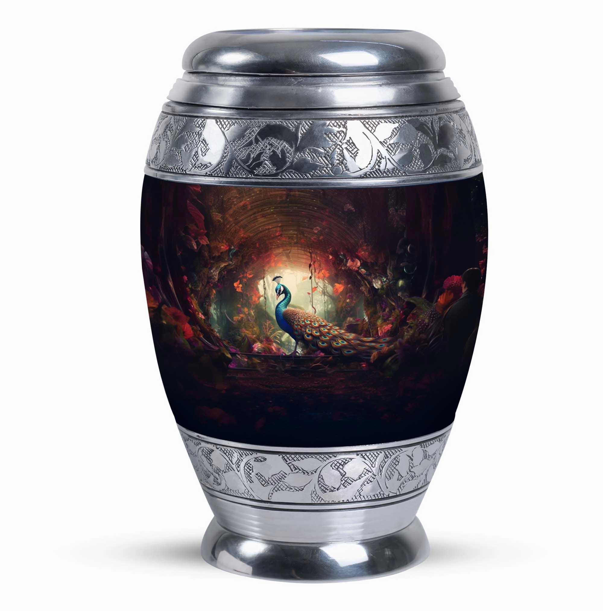 Peacock Memorial Keepsake  - Distinctly Humane Enduring Tribute