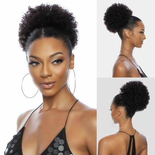 Pristine Queen 100% Human Hair Afro Puff Ponytail - Large