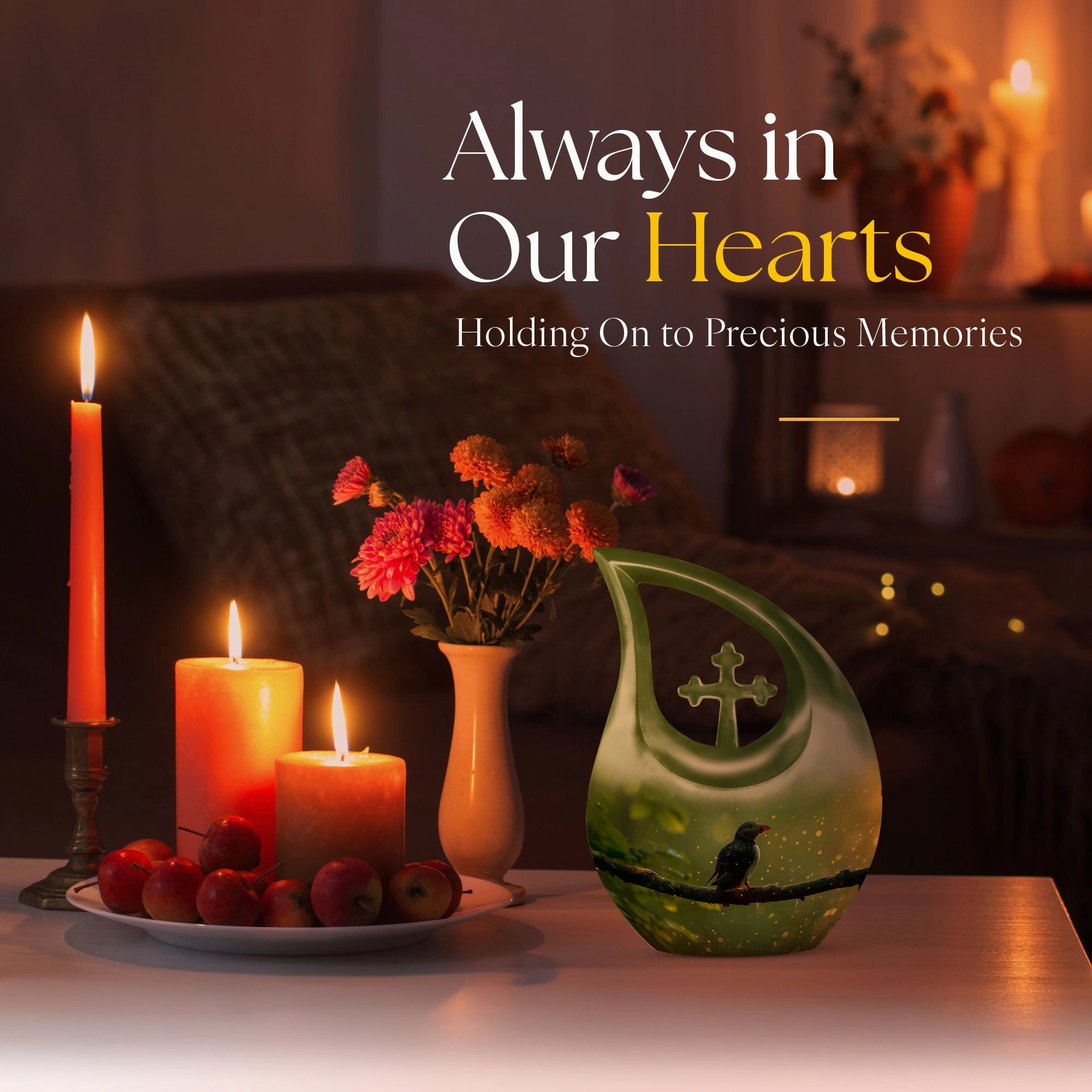 Puffin Bird Tribute: Personalized Memorial Urn For Ashes