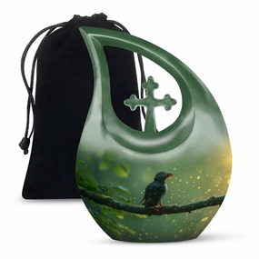 Puffin Bird Tribute: Personalized Memorial Urn For Ashes