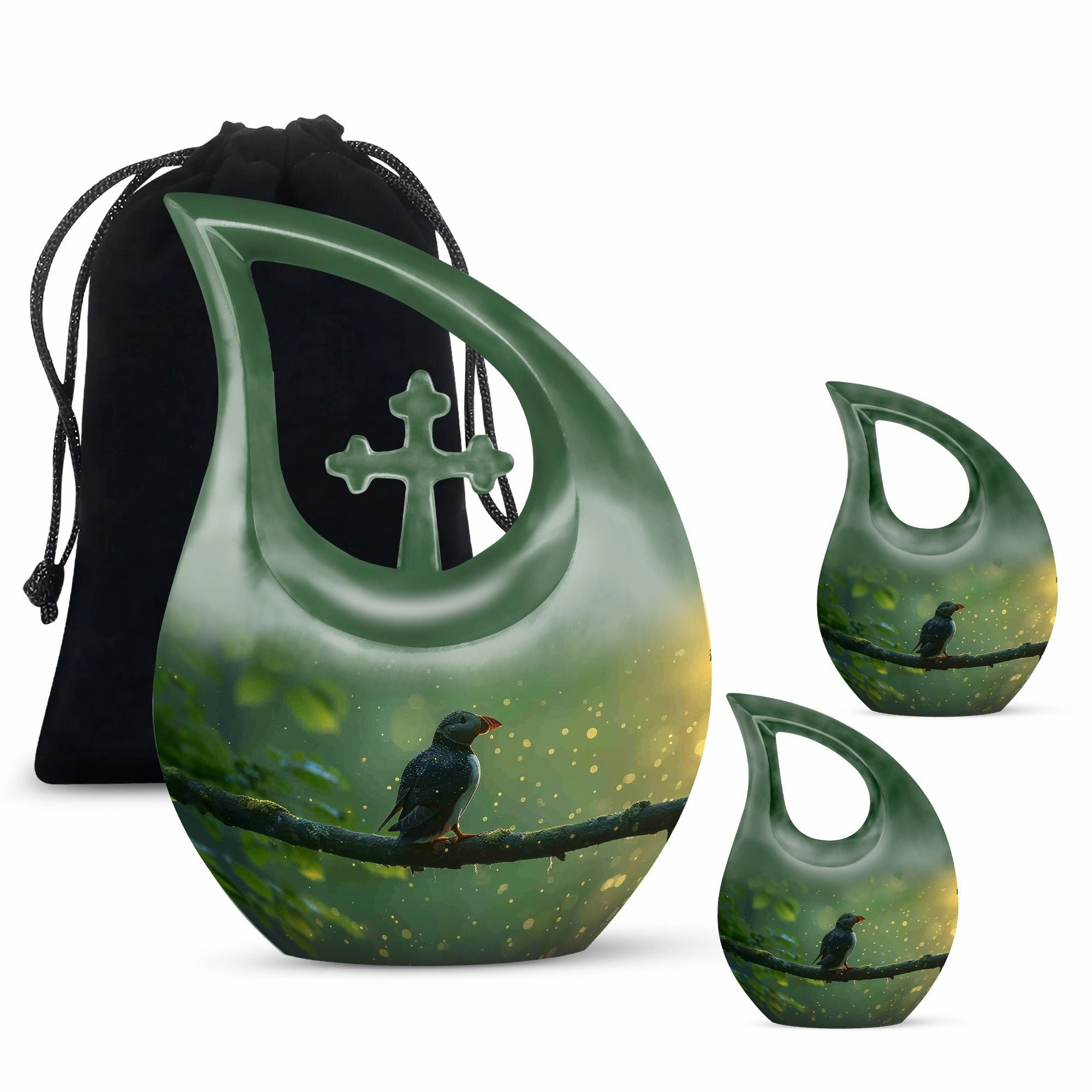Puffin Bird Tribute: Personalized Memorial Urn For Ashes