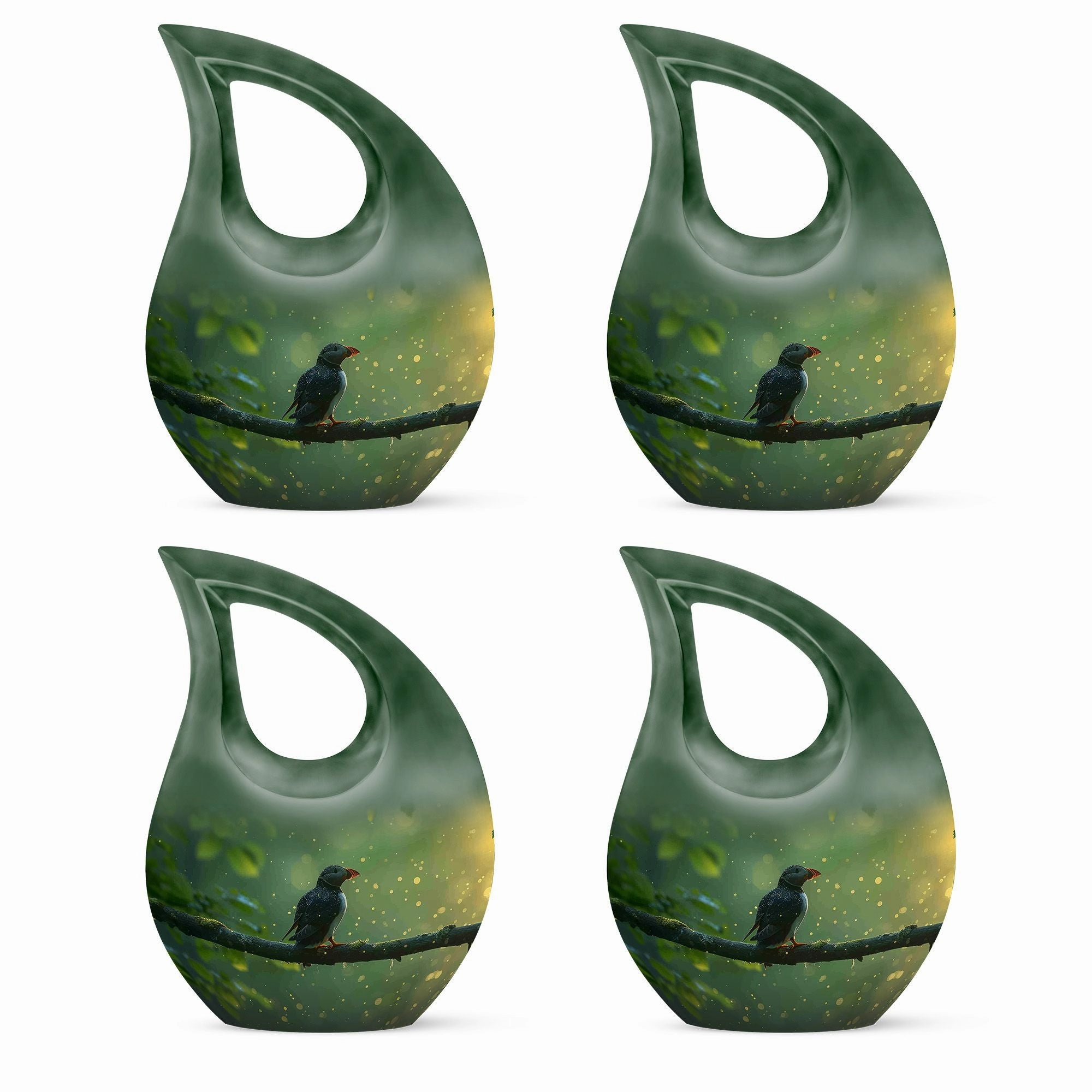 Puffin Bird Tribute: Personalized Memorial Urn For Ashes
