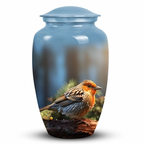 Puffy Sparrow Memorial Cremation Urn: Exceptional Tribute