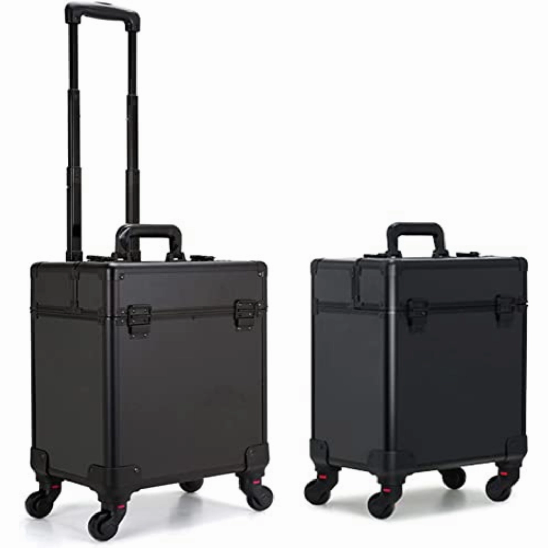 ROLLING PORTABLE MAKEUP CASE- MEDIUM