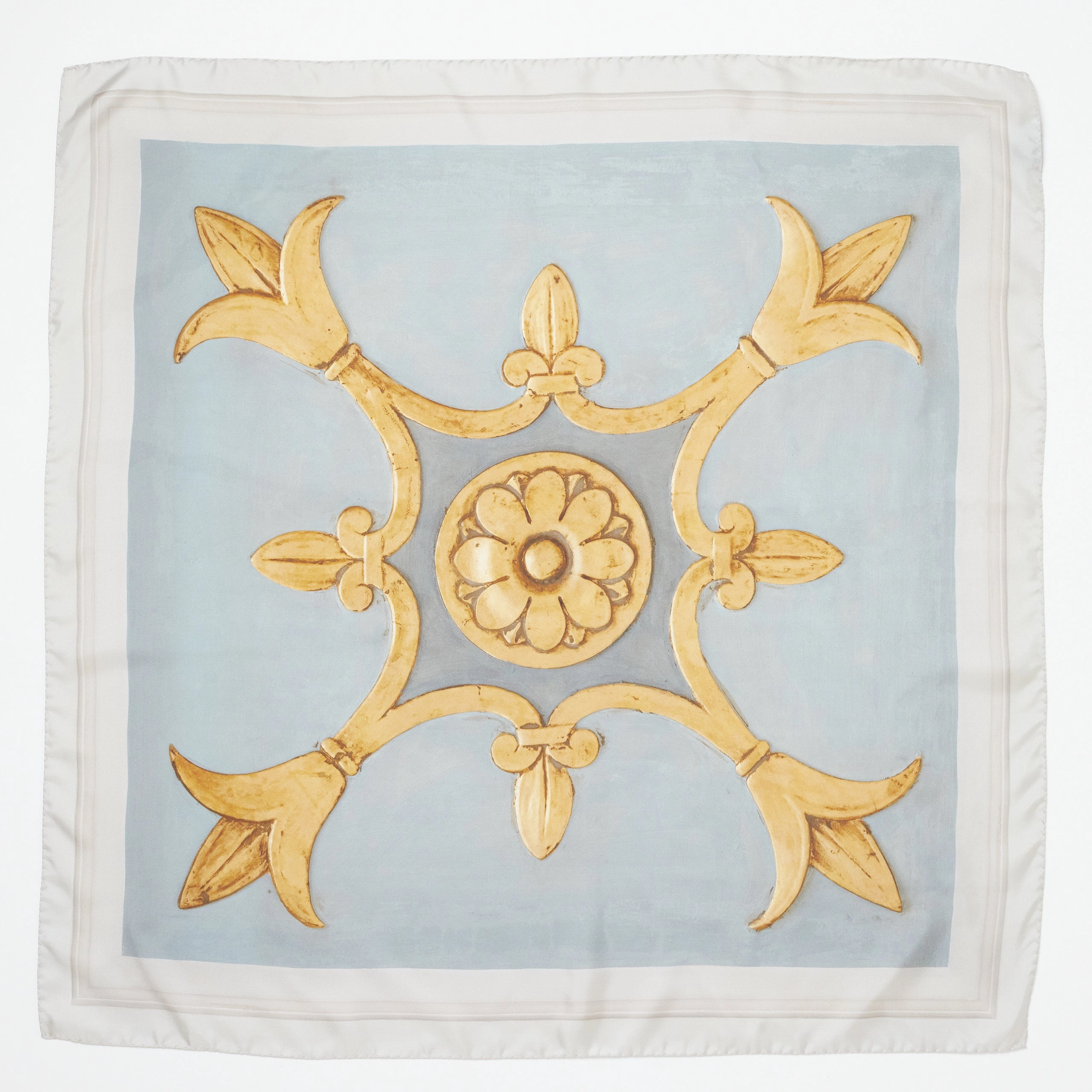 Rosette Silk Scarf