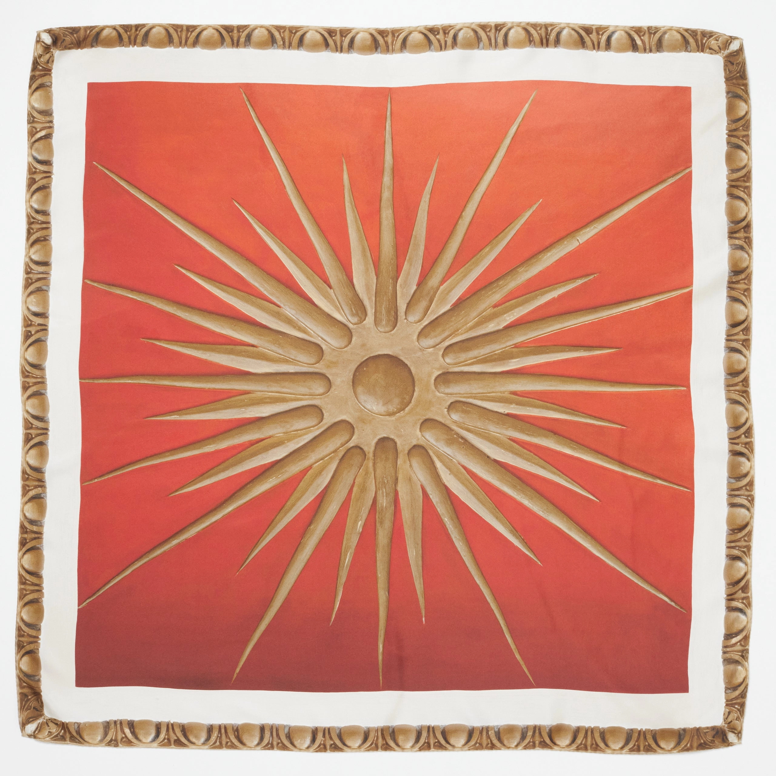 Rosette Silk Scarf
