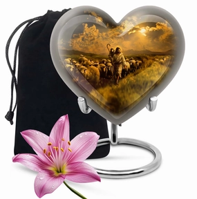 Shepherd Urn - Commemorative Memorial Cremation Urn for Ashes