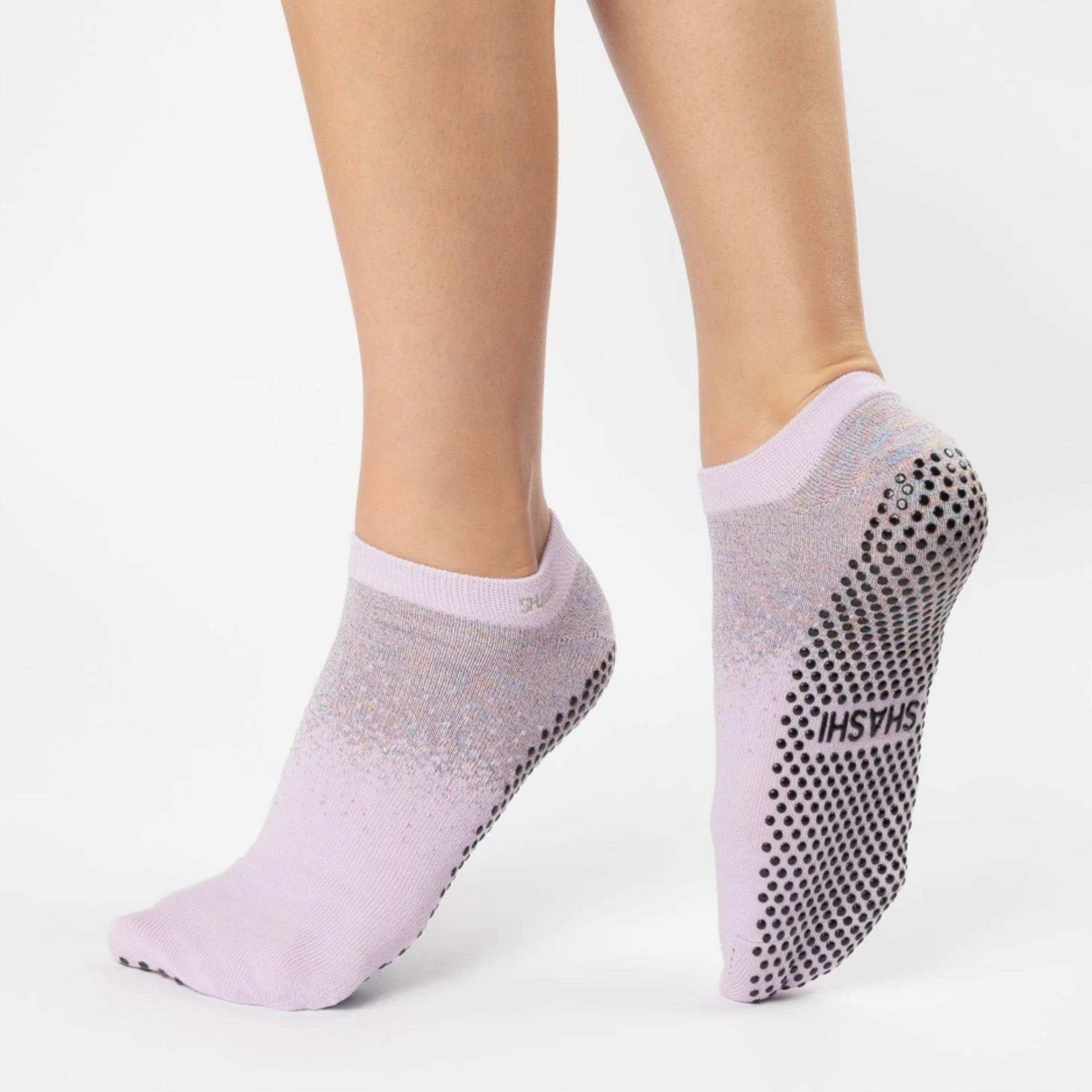Shine Pack Grip Socks - Black and White Assorted (Barre / Pilates)