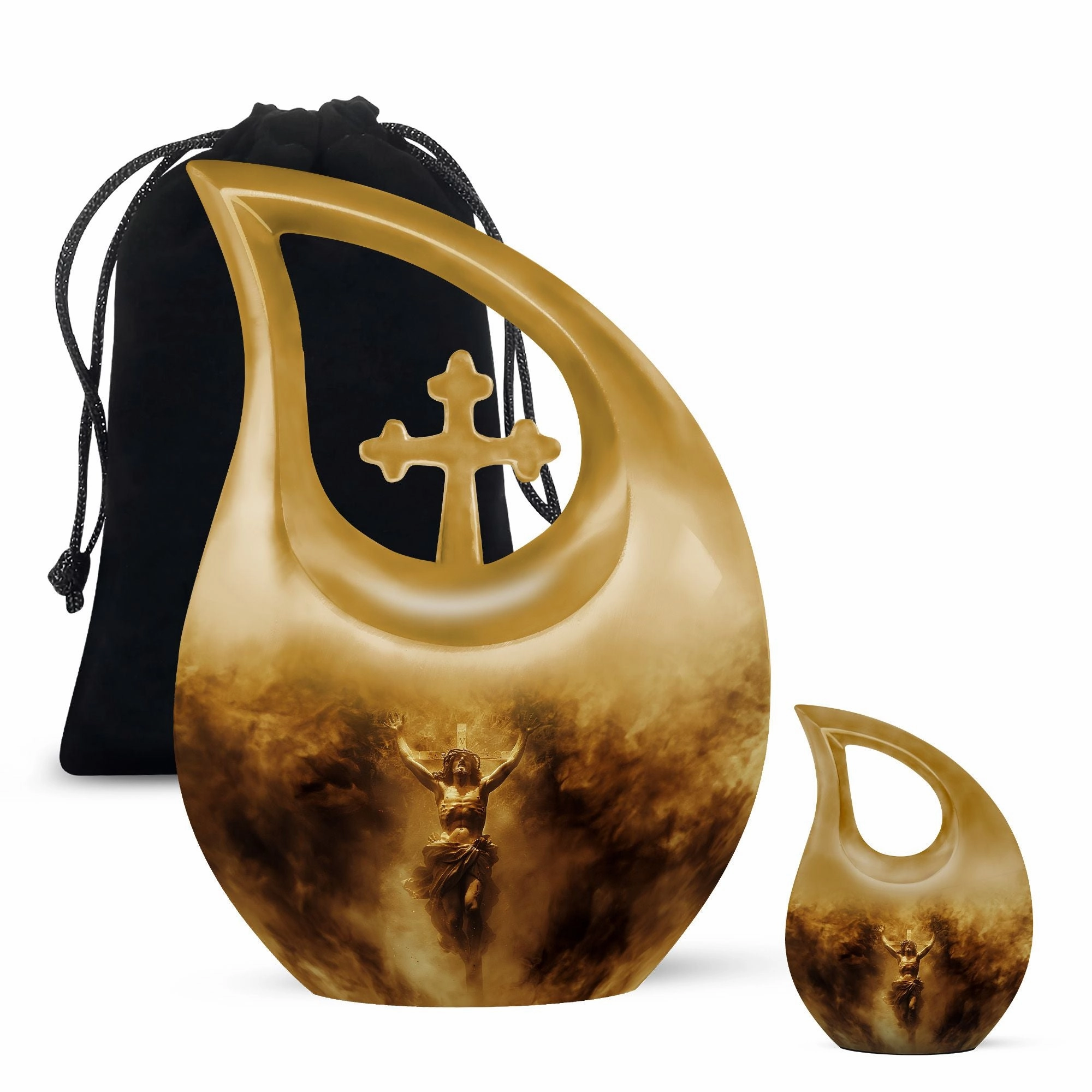 Sublime Solace: A Cross-Urn of Remembrance for Cherished Ashes