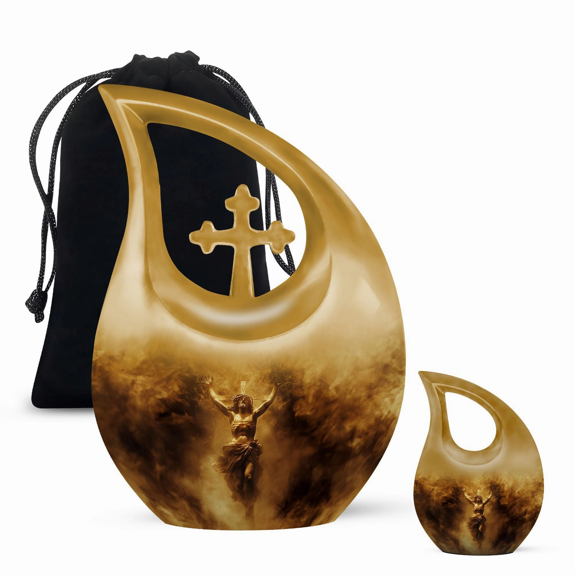 Sublime Solace: A Cross-Urn of Remembrance for Cherished Ashes