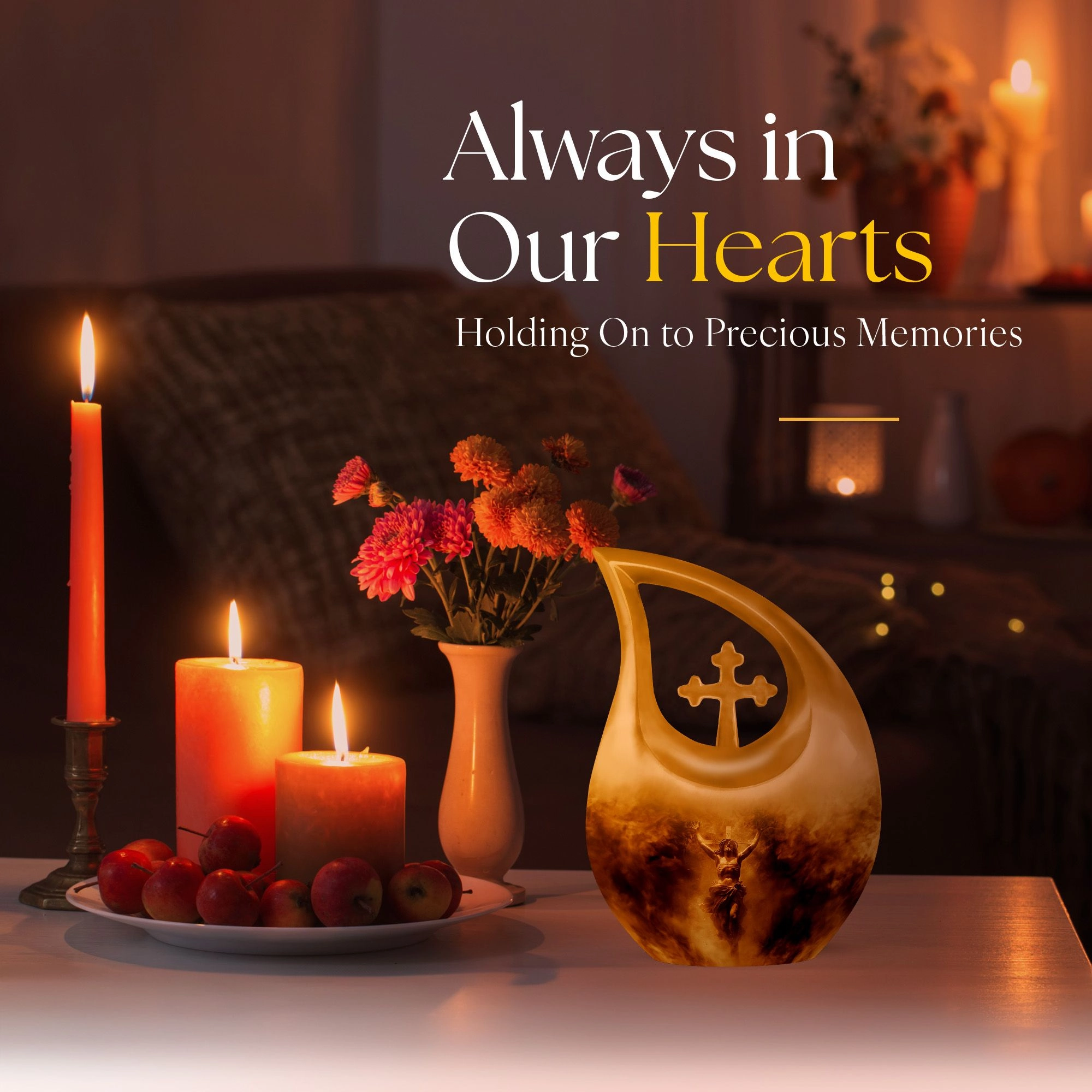 Sublime Solace: A Cross-Urn of Remembrance for Cherished Ashes