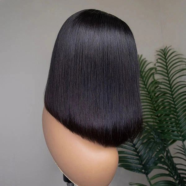 Supreme 13A Celebrity-Grade 100% Unprocessed Human Hair 6X4 Bob Cut Wig (Middle Part 14 inch)- Renee