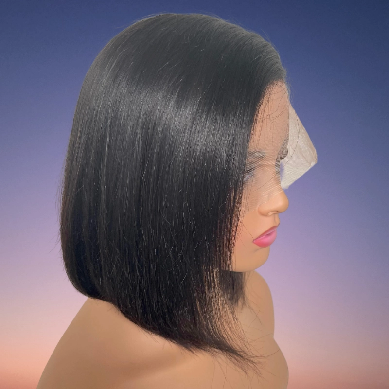 Supreme 13A Luxury Raw 100% Unprocessed Human Hair Bob Cut Wig (C-Part)- Layla
