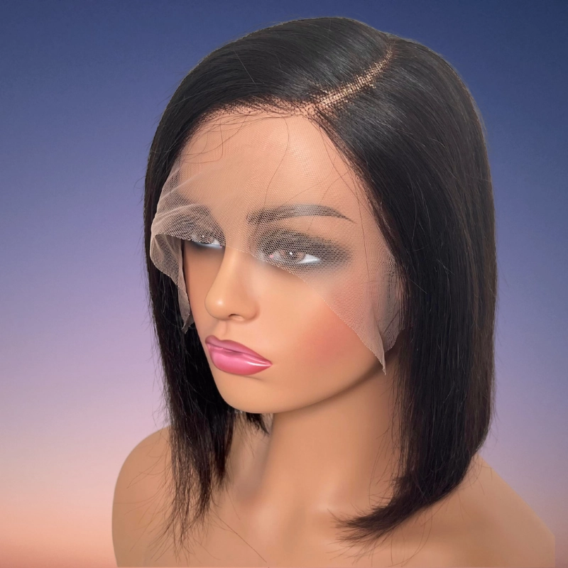 Supreme 13A Luxury Raw 100% Unprocessed Human Hair Bob Cut Wig (C-Part)- Layla