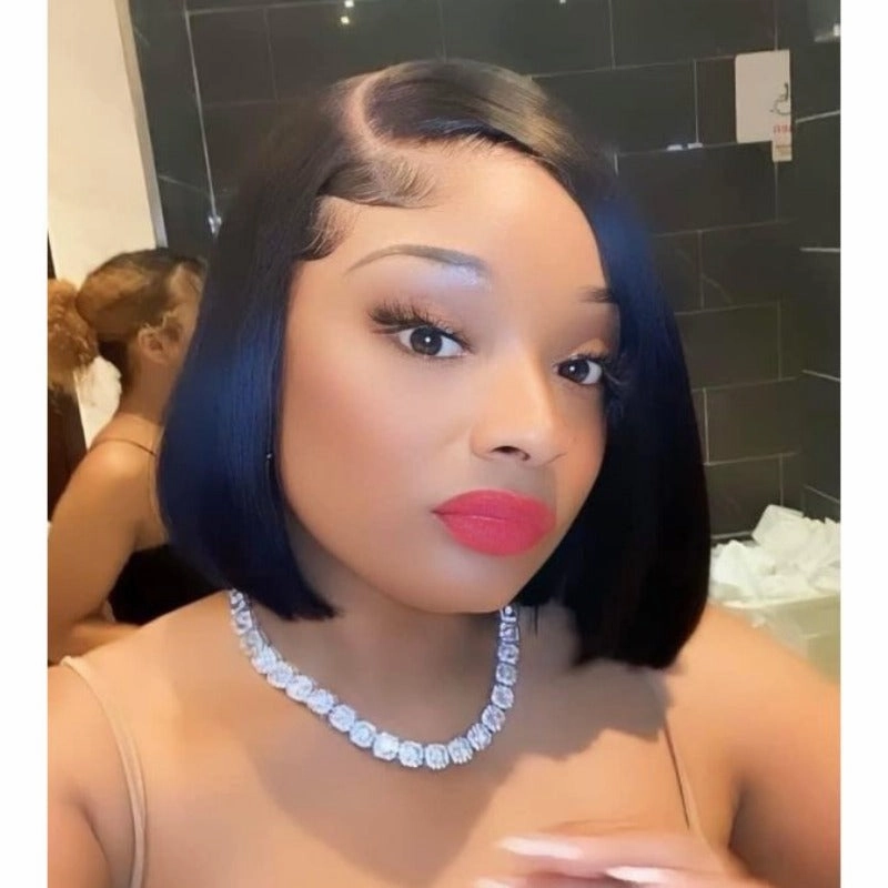 Supreme 13A Luxury Raw 100% Unprocessed Human Hair Bob Cut Wig (C-Part)- Layla