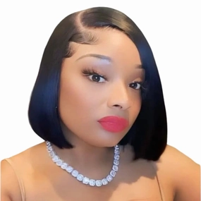 Supreme 13A Luxury Raw 100% Unprocessed Human Hair Bob Cut Wig (C-Part)- Layla