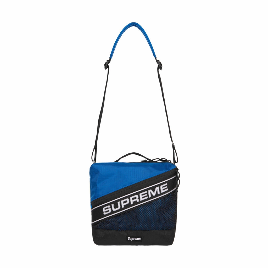 Supreme 3D Logo Shoulder Side Bag - Blue / Silver