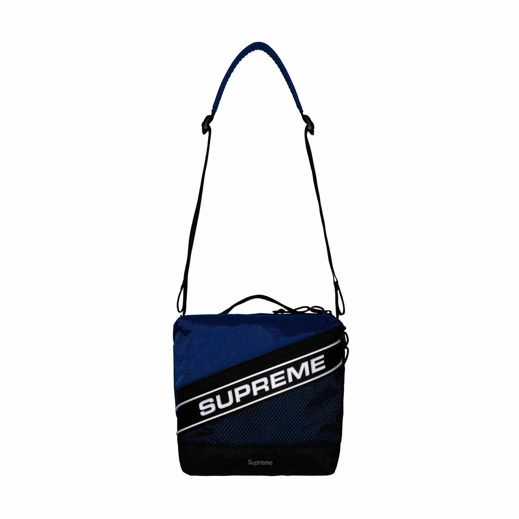 Supreme 3D Logo Shoulder Side Bag - Blue / Silver
