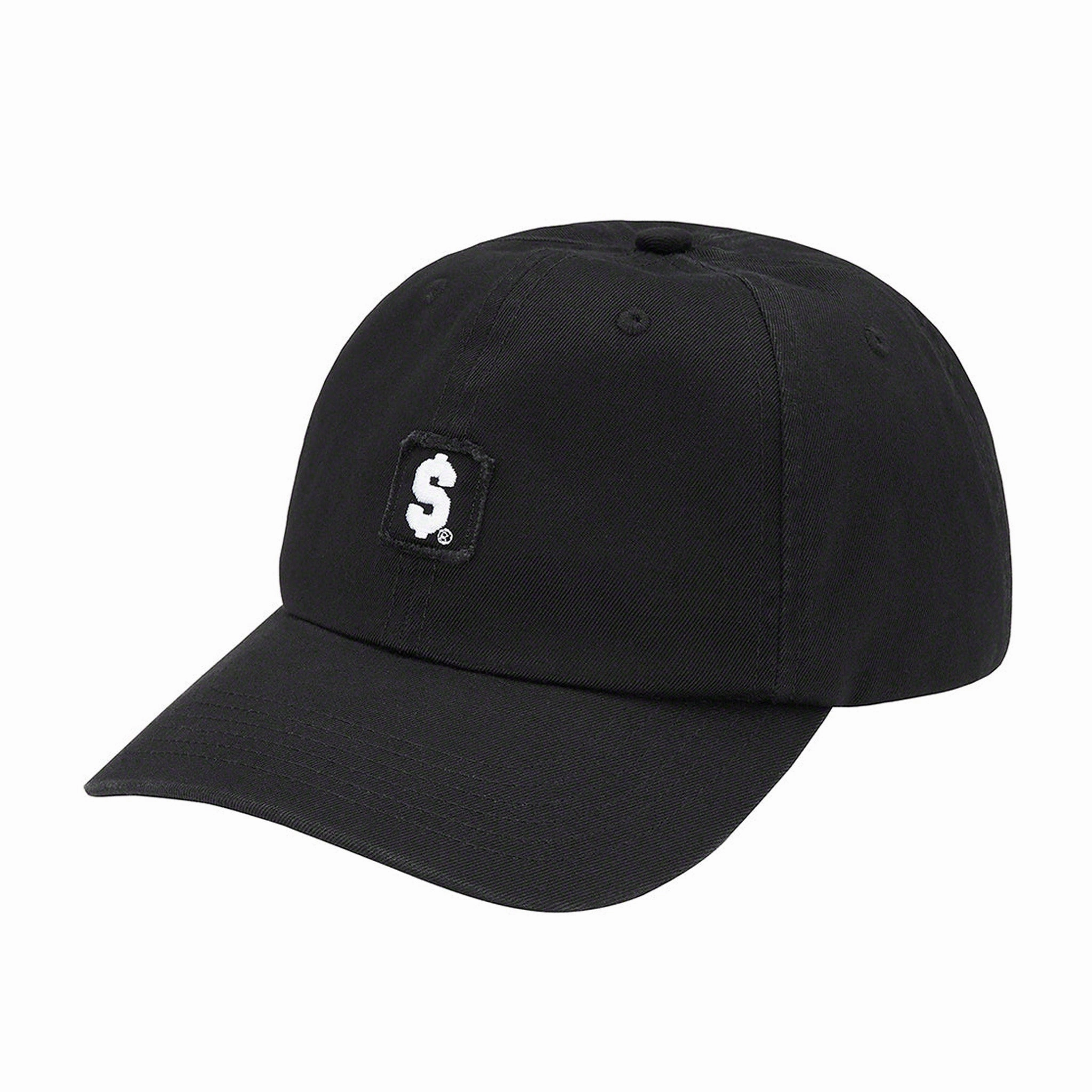 Supreme $ Patch 6-Panel Cap - Black