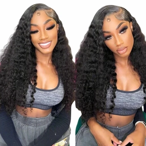Supreme Celebrity Grade 100% Unprocessed Raw Human Hair Wig - WATER WAVE 16-30 inches