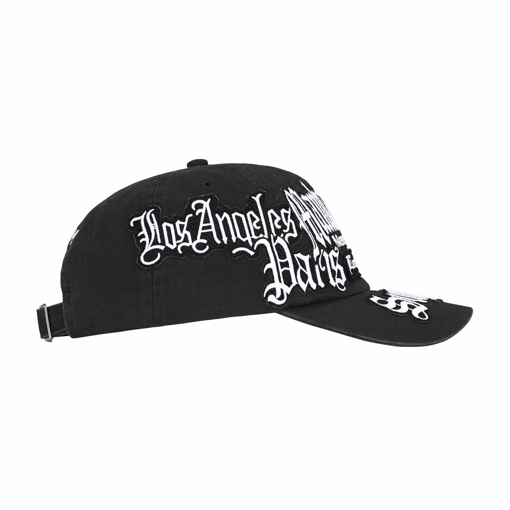 Supreme City Patches 6-Panel Cap - Black
