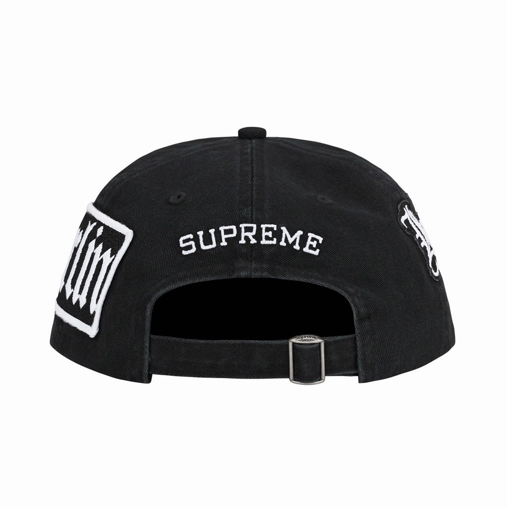 Supreme City Patches 6-Panel Cap - Black