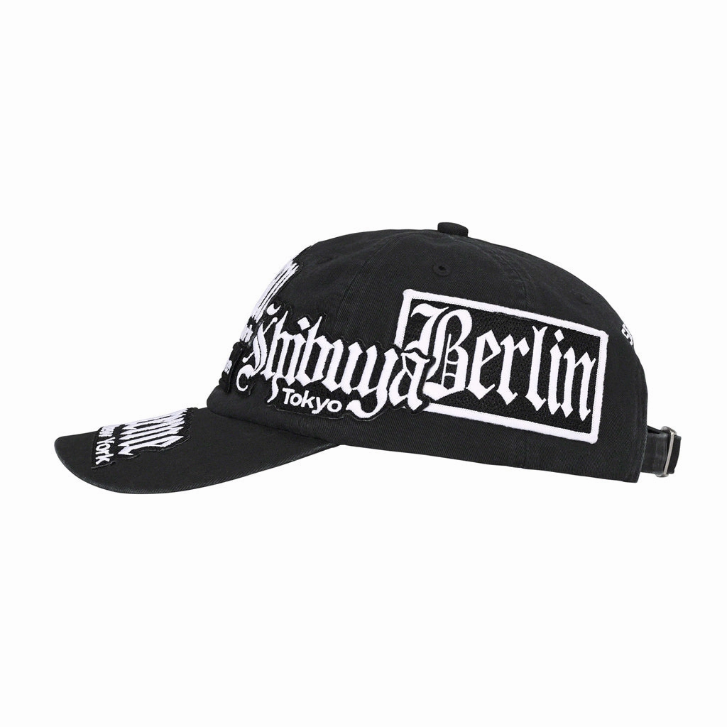 Supreme City Patches 6-Panel Cap - Black