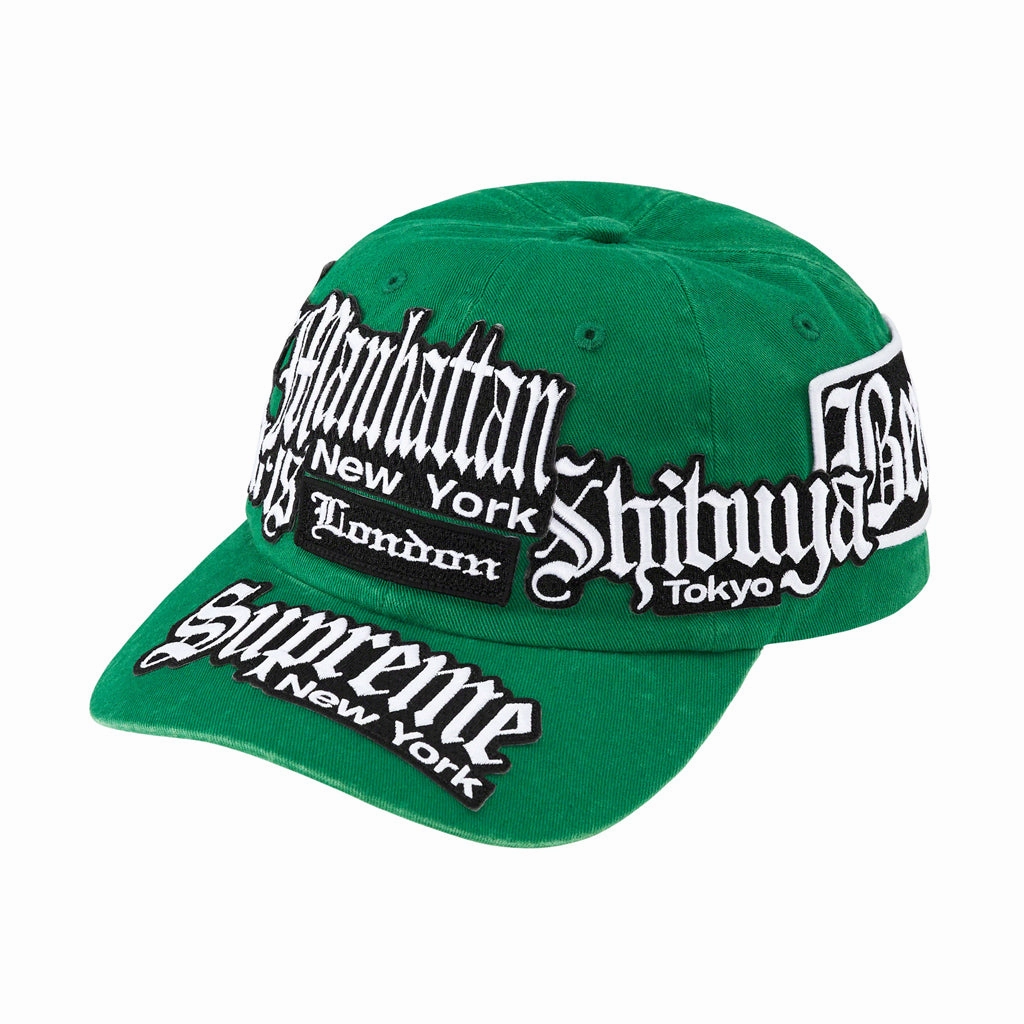 Supreme City Patches 6-Panel Cap - Green