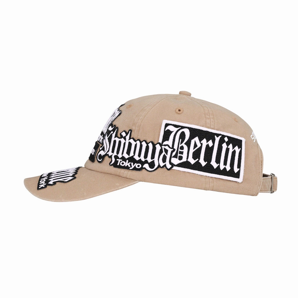 Supreme City Patches 6-Panel Cap - Khaki