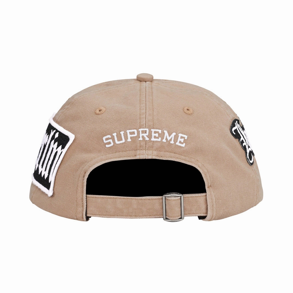 Supreme City Patches 6-Panel Cap - Khaki