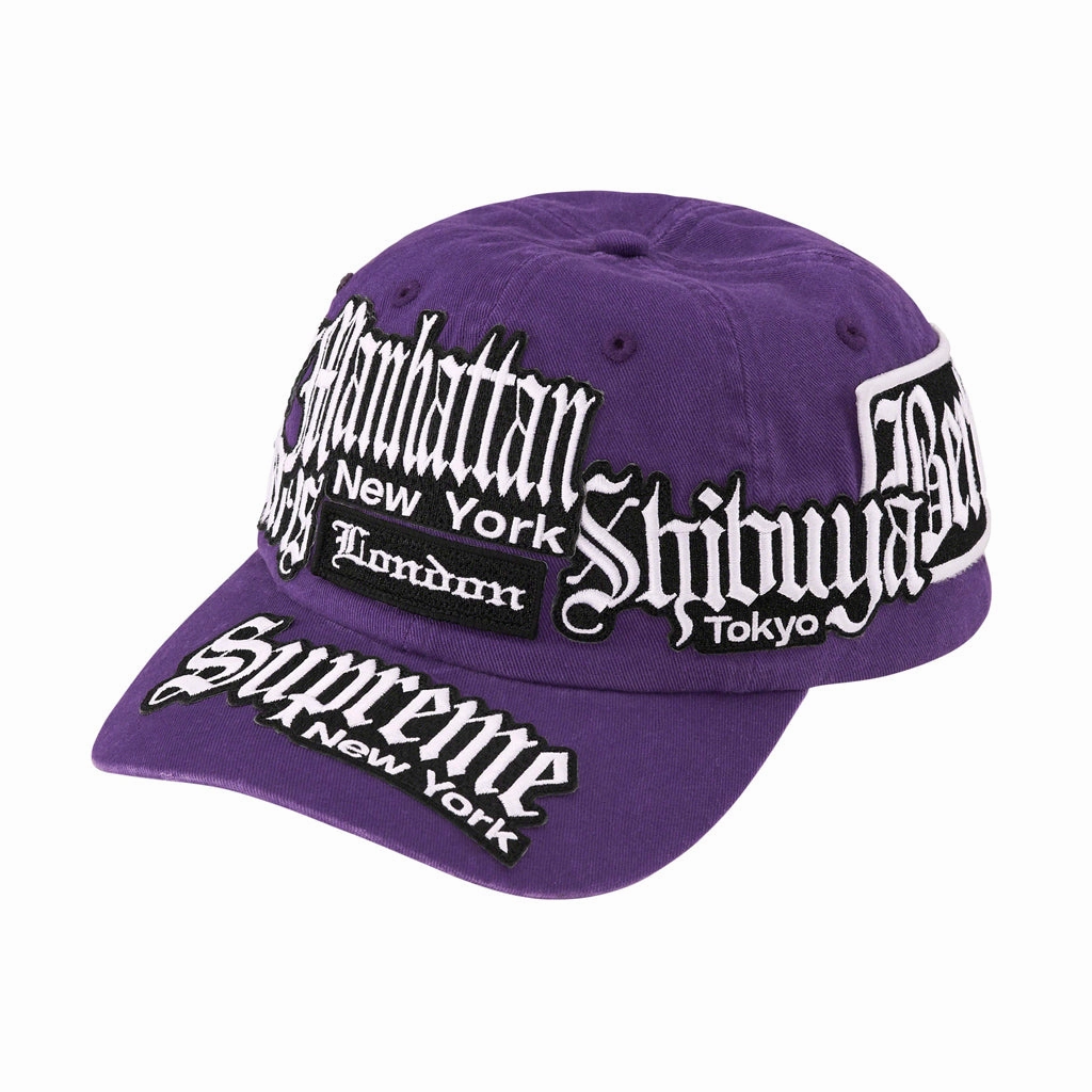 Supreme City Patches 6-Panel Cap - Purple