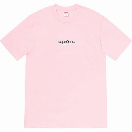 Supreme Classic Logo Tee Pink 2022