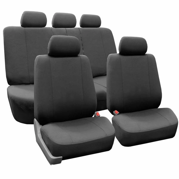 Supreme Cloth Seat Covers - Full Set Charcoal