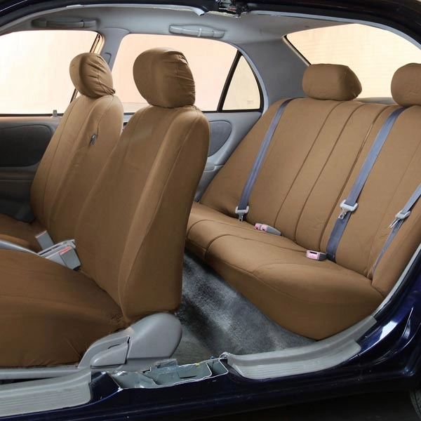Supreme Cloth Seat Covers - Full Set Taupe