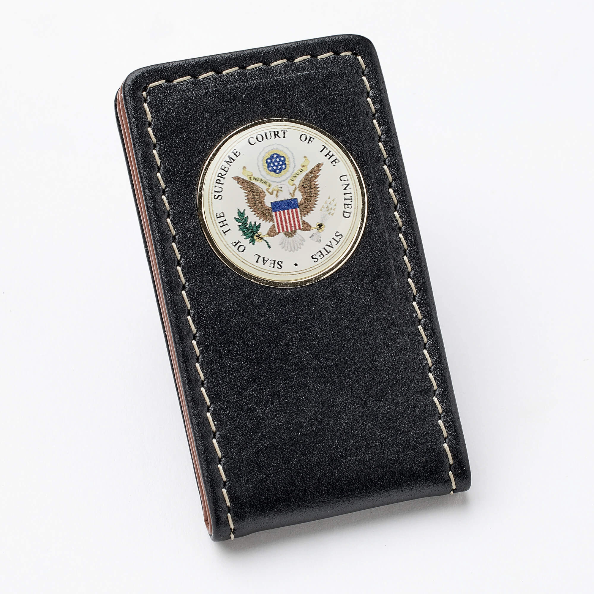 Supreme Court Seal Leather Money Clip