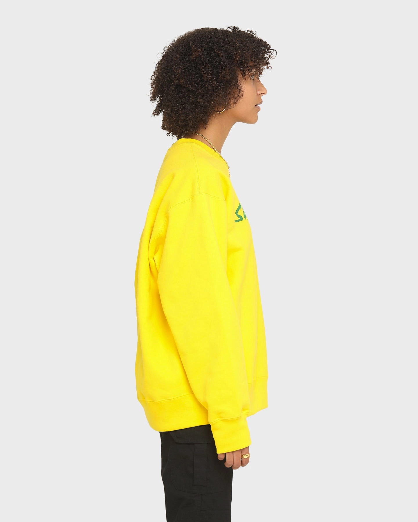 Supreme Futura Logo Crew Yellow