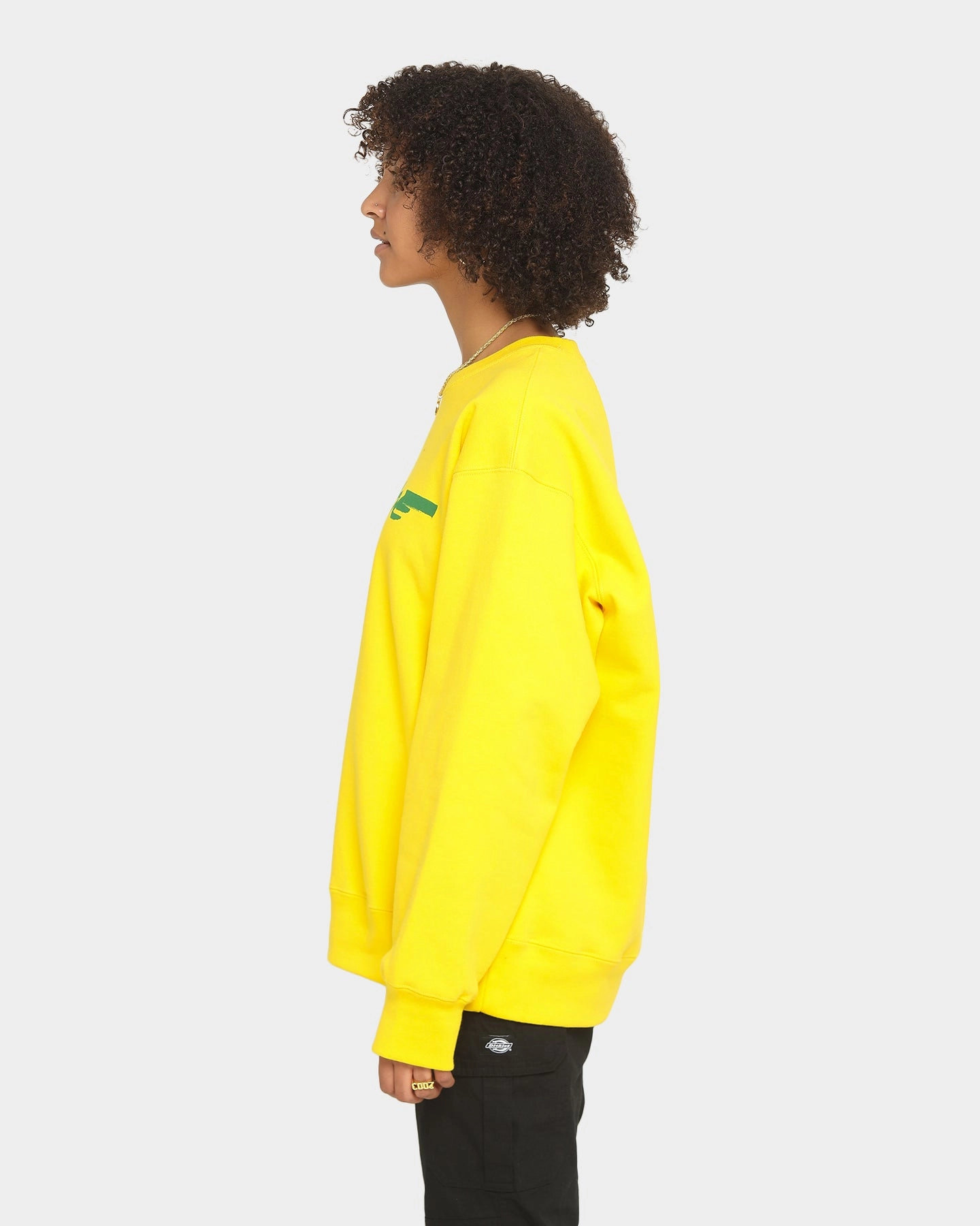 Supreme Futura Logo Crew Yellow