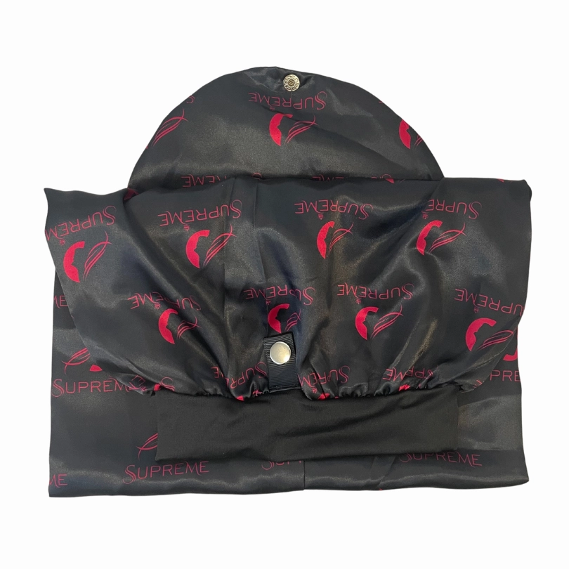 Supreme Hair & Beauty Satin Day & Night EXTRA LONG Reversible 30 Inch Braid Bonnet- Black & Pink