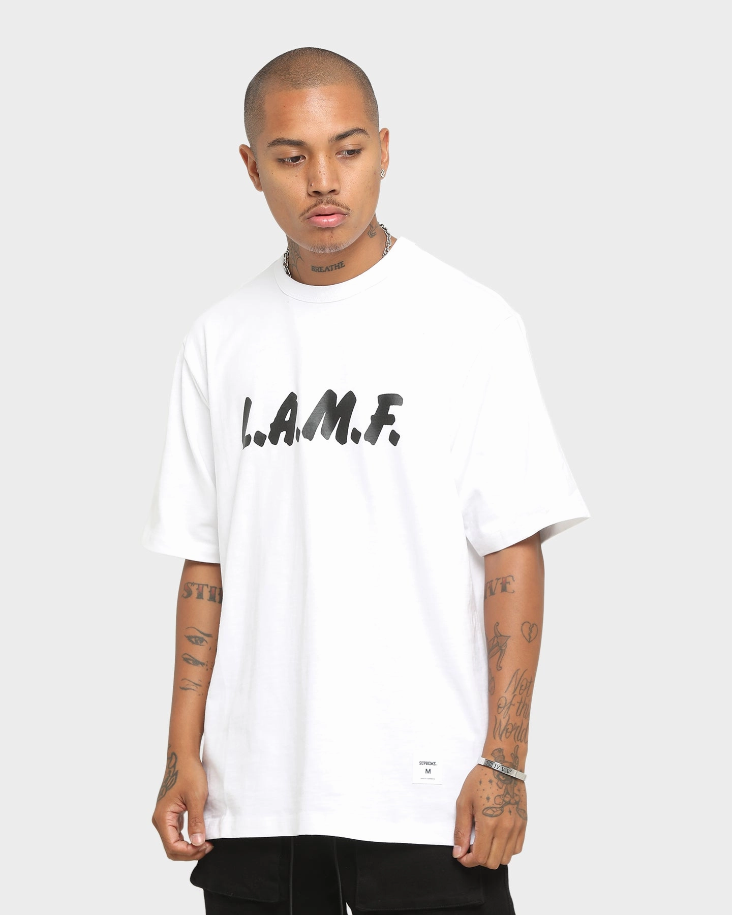 Supreme L.A.M.F Short Sleeve T-Shirt White