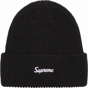 Supreme Loose Gauge Beanie Black