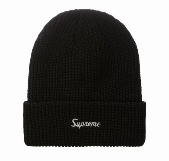 Supreme Loose Gauge Beanie Black